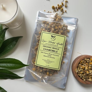Chamomile | C/S Organic Whole Dried | Matricaria Recutita | Nervine