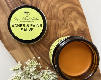 Aches & Pains Salve | Sore Muscle and Joints | Arnica Cayenne Salve | All Natural Herbal Salve