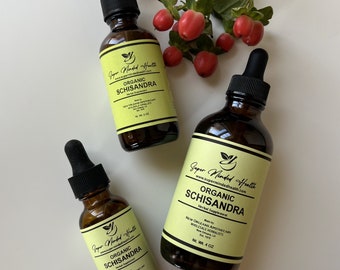 Schisandra Berry Tincture | 100% Organic | Schisandra Chinensis | Adaptogens | Schisandra Berries