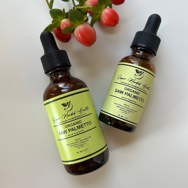 Saw Palmetto Tincture | Organic Palmetto Berry | Serenoa Repens