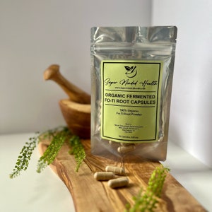 Fo-Ti Root Capsules | Organic | Polygonum Multiflorum | He Shou Wu | 500mg