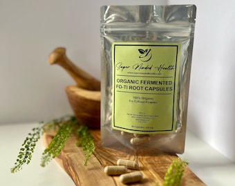 Fo-Ti Root Capsules | Organic | Polygonum Multiflorum | He Shou Wu | 500mg