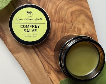 Comfrey Salve | Miracle Green | High Potency | Boneknitter | All Natural Herbal Salve