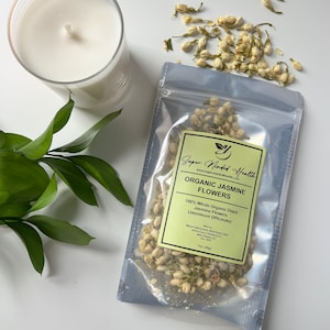 Jasmine Flower | C/S Organic Whole | Jasminum Officinale | Culinary Grade