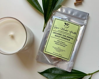 Galangal Root Powder Capsules | Organic | Alpinia Galanga | 500mg