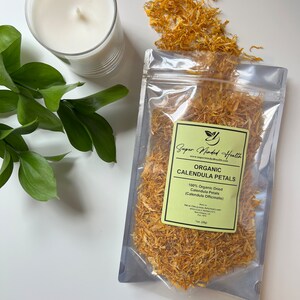 Calendula Petals | C/S Organic Dried | Calendula Officinalis
