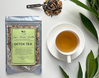 Organic Detox Tea | Dandelion, Burdock, Ginger, Pau d'Arco | 15-Herb Loose Leaf Blend
