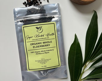 Elderberry | C/S Organic Dried Whole | Sambucus Nigra