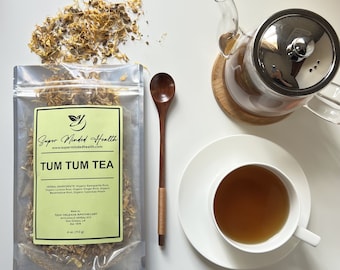 Organic Tum Tum Tea: Caffeine-Free Herbal Decoction (32 Servings)
