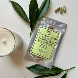Damiana Leaf Kapslar | Ekologiskt | Turnera Diffusa | 510mg