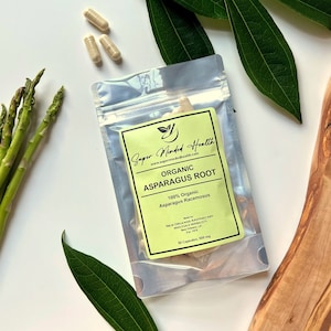 Asparagus Root Capsules | Organic | Asparagus Racemosus | Shatavari | 500mg