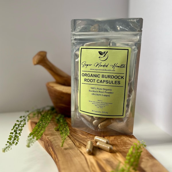 Burdock Root Capsules | Organic | Arctium Lappa | 500mg
