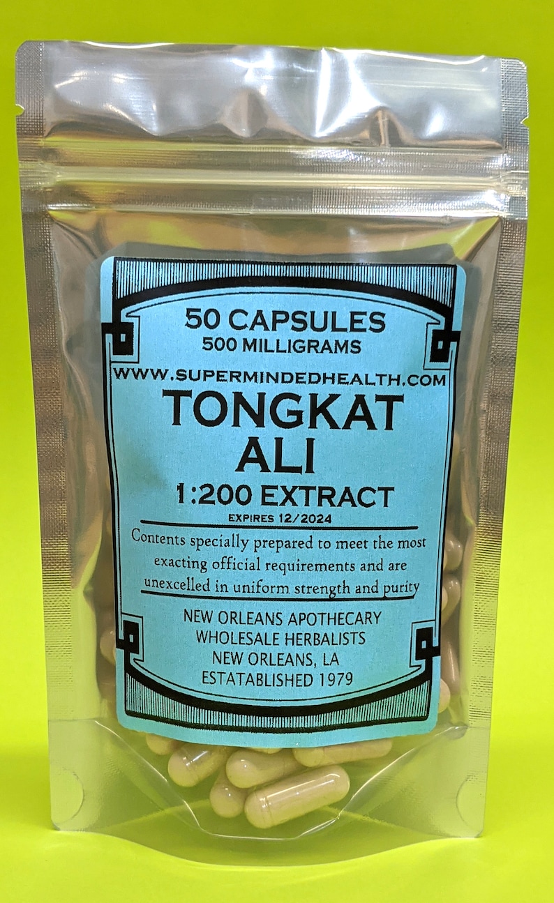 Tongkat Ali 2001 Root Extract 50 Capsules500mg Pasak Etsy