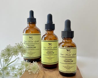 Yarrow Tincture | Organic Achillea Millefolium | Traditional Digestive Bitter Drops