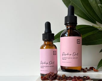Rosehip Face Oil | Glow Serum | Organic | Radiance | Natural Scent
