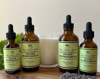 Magnesium Oil | Organic | Unscented Or Lavender Scent