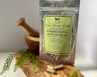 Capsule di radice di ortica / Biologico / Urtica Dioica / 500mg / Adattogeno