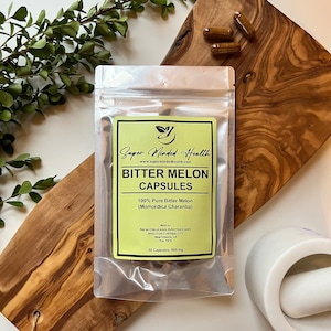 Bitter Melon Powder Capsules | Momordica Charantia | 500mg