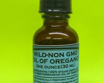 Oil Of Oregano(Wild-Mediterranean)  1 Oz(30ml) (Non-Gmo) High Carvacrol 85%*Sebi Herbal Health Raw