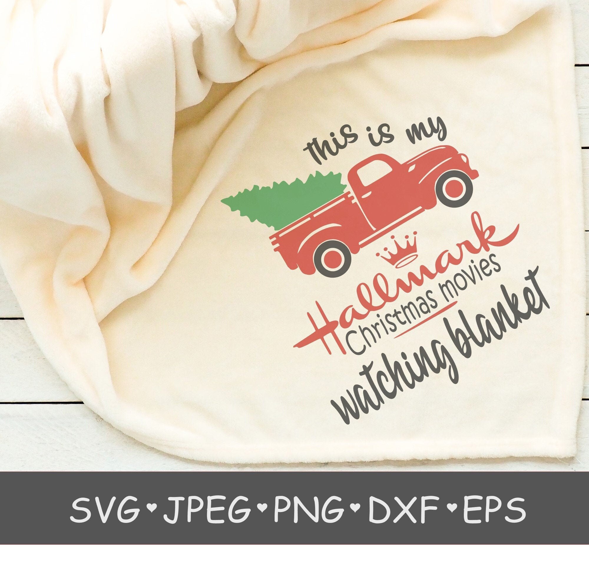 This is my hallmark christmas movie watching blanket SVG Etsy