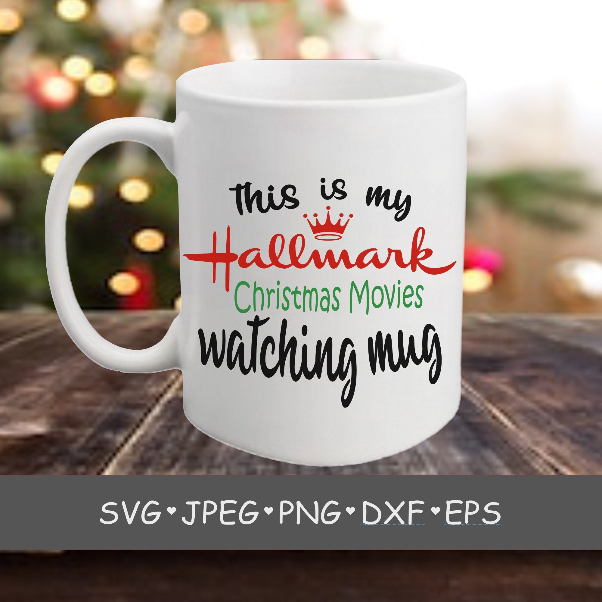 This is my hallmark christmas movie watching blanket SVG Etsy