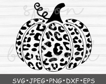 Digital leopard pumpkins cut file, SVG, thanksgiving svg cut file,pumpkin cut file,silhouette cut file,cricut,halloween svg,fall svg,leopard