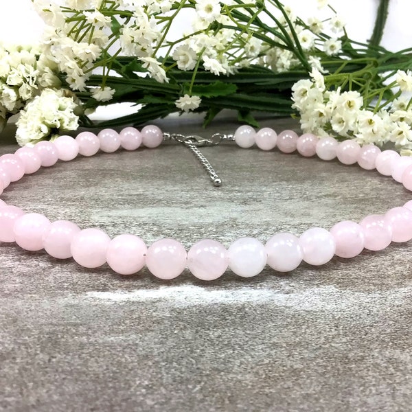 Rose Quartz Jewelry Etsy