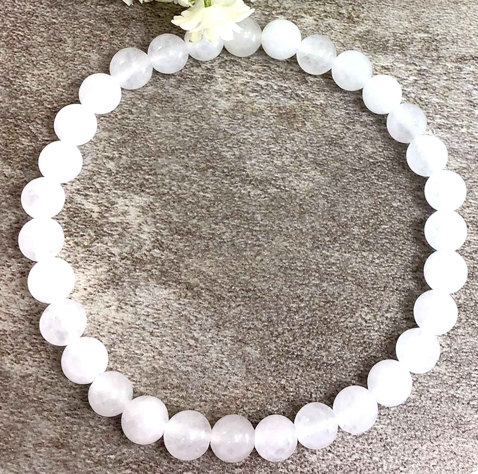 6mm Jade Bracelet White Jade Bracelets for Women Clear Jade | Etsy