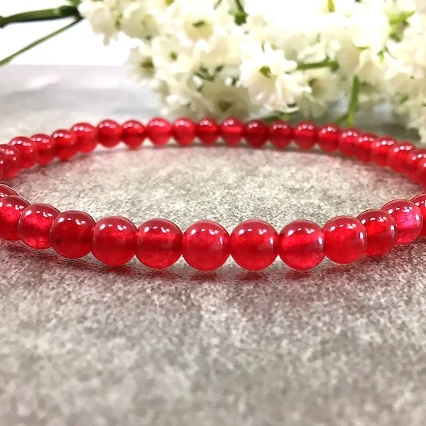 Red Jade Bracelet Etsy