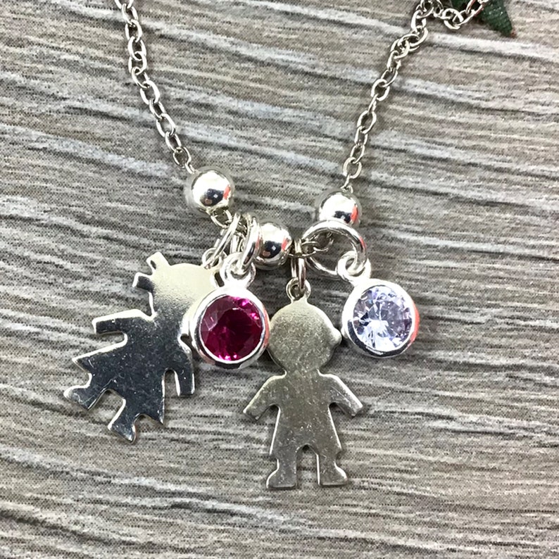 Birthstone Necklace Gift For Mom Mom Necklace New Mom Gift