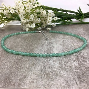 4mm Natural Green Aventurine Necklace Healing Crystals And Stones Crystal Jewelry Statement Necklace