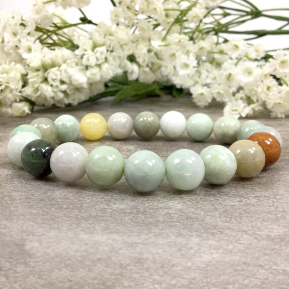 Burmese Jade Stretchy Bracelets - 10mm rounds Burmese Jade Stretchy Bracelets - 10mm rounds