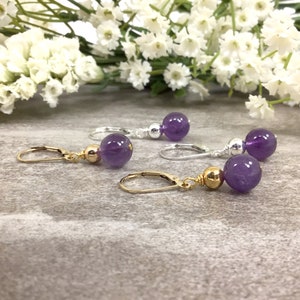 Gemstone Leverback Earrings 14k Gold Filled Or Sterling Silver Handmade Healing Stone Wire Wrapped Dangle Earring Gift For Mom