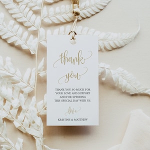 Gouden dank u bruiloft tags, bruids gunst tags, bruiloft cadeau tas tags, welkom tas tags, bewerkbare afdrukbare tags, gepersonaliseerde tags 6022_010