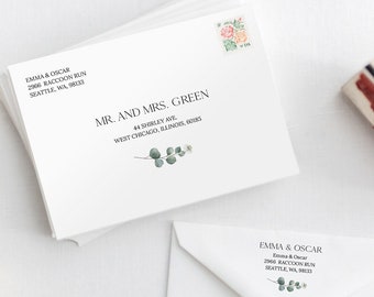 Modèle d'enveloppe, enveloppe de mariage, enveloppe imprimable, modèle d'adresse de mariage, enveloppe d'adresse imprimable, modèle de mariage bricolage 0193_066