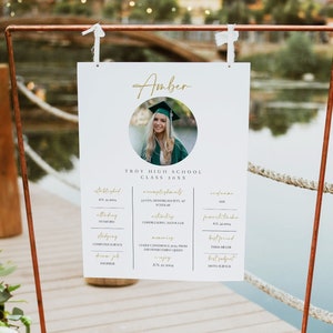 Graduation Milestone Template, Poster Board Template, Graduation