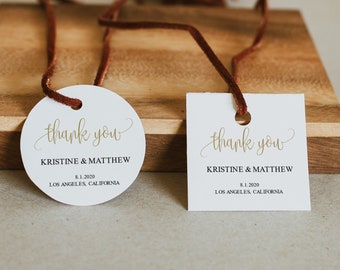 Round Favor Tag, Wedding Tag Template, Welcome Tags, Thank You Tags, Bridal Shower Tags, Greenery Tag Template, Wedding Thank You, Gift Tags