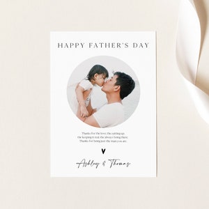 Foto de la tarjeta del día del padre, tarjeta personalizada del día del padre, primera tarjeta del día del padre, tarjeta personalizada para papá, tarjeta de felicitación feliz del día del padre 0230_064