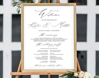 Cartel de cartel de fiesta de boda, cartel de cartel de programa de boda, plantilla de programa de cartel de boda de bienvenida, cartel de bienvenida de boda, boda de bienvenida, 0206_020