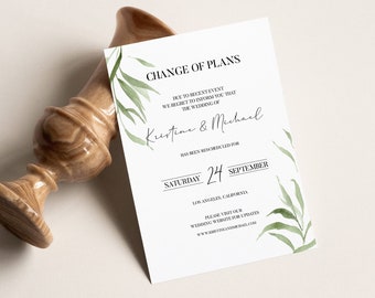 Changement de modèle de mariage de plans, annonce reportée de mariage, nouveau modèle d'annonce de plan, annulation de mariage, Templett, 0503_039