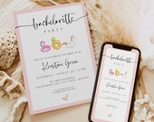 Bachelorette Party Evite, Pool Party Invite, Bachelorette Beach Party Invitation, Beach Bachelorette Weekend, Summer Bachelorette 0507_049