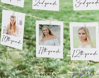Graduation Decorations 2025, Graduation Photo Banner, Grad Party Decor, Graduation Banner 2025, High School Graduation Decorations 0230_080