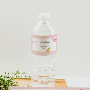 Water Bottle Label Template, Bachelorette Party Bottle Label, Water ...