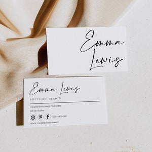 Business Card Template, Printable Business Cards, Modern Business Card, Business Card Design, Custom Business Card Instant Download 0230_081