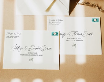 Printable Envelope Template, Editable Envelope Template, Envelope Template, Wedding Envelope Template, DIY envelope, A7 envelope, 0211_066