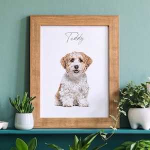 Personalised Pet Print, Custom Pet Portrait, Custom Dog Picture, Modern Animal Painting, Cat Poster, Pet Art, Personalized Home Decor, 0105