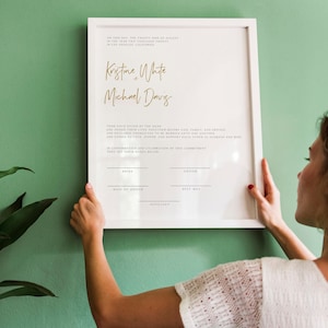 Minimalistische Heiratsurkunde, moderne Heiratsurkunde, druckbare Heiratsurkunde, Sofort Download Eheversprechen, 0213_015