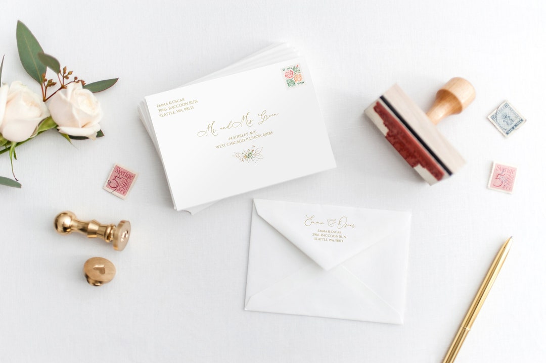 Wedding Envelope Template, Wedding Printable, DIY Wedding Address ...