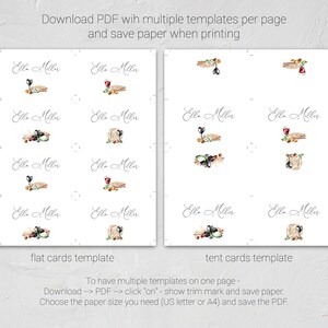 Passover Place Cards Template, Printable Passover Table Decor, Passover Seder Place Cards, Pesach Place Cards, Jewish Holiday Decor, 0266_06 画像 7