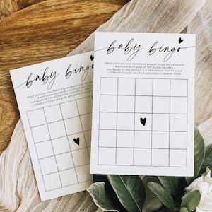 Modello per il gioco del bingo per bambini, Bingo per baby shower, Bingo per bambini stampabile, Giochi per baby shower, Bingo per bambini, Schede del bingo per bambini, Modello modificabile, 0255
